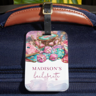 Étiquette À Bagage Casino Gambling Bachelorette Luxe Rose