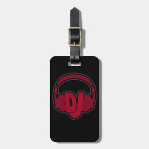 Étiquette À Bagage casque DJ musique