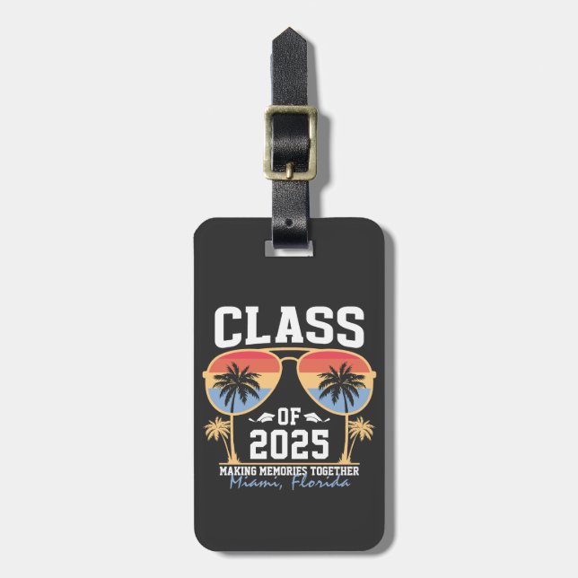 Étiquette À Bagage Catégorie de voyage 2025 sur mesure (Devant Vertical)