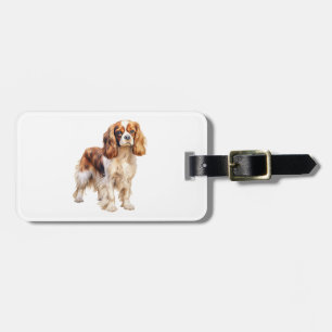 Étiquette À Bagage Cavalier King Charles Spaniel print Dog art print
