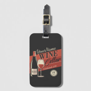 Étiquette À Bagage Cave à vin personnalisée Bouteille Salle de dégust