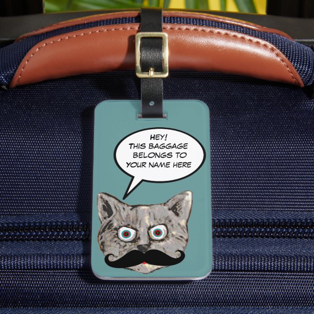Étiquette À Bagage 'Ce Bagage appartient à' chat (Insitu Rectoal 2)