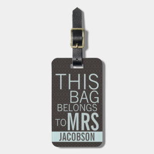 Étiquette À Bagage Ce sac appartient à MME