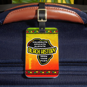Étiquette À Bagage Célébrer l'histoire noire Carte africaine