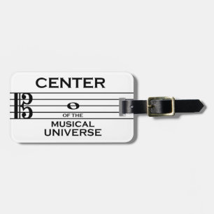 Étiquette À Bagage Centre de l'Univers Musical Alto Clef Design