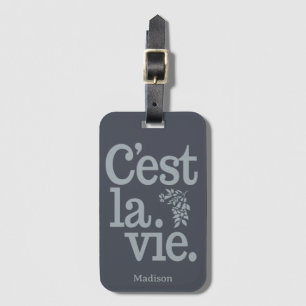 Étiquette À Bagage C'est La Vie Nom personnalisé