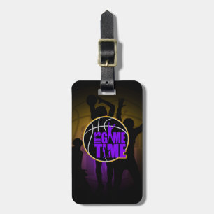 Étiquette À Bagage C'est l'heure du jeu - Purple & Gold