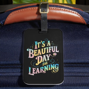 Étiquette À Bagage C'est une belle journée pour apprendre à retourner