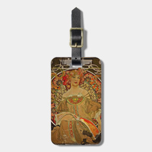 Étiquette À Bagage Champagne GIrl c1897
