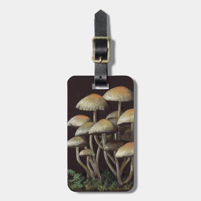 Étiquette À Bagage Champignons (Devant Vertical)