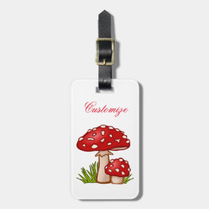 Étiquette À Bagage Champignons de la Red Amanita Thunder_Cove