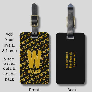 Étiquette À Bagage Changer initial, Ajouter (supprimer) Nom, Musique 