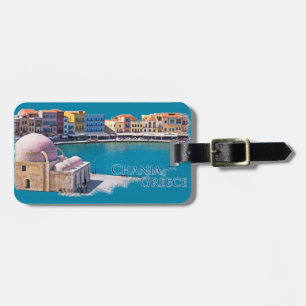 Étiquette À Bagage Chania, Grèce :Vieille Ville