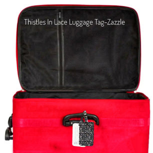 Étiquette À Bagage Chardons En Dentelle
