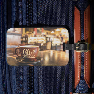 Étiquette À Bagage Charme café