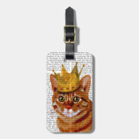 Chat au gingembre avec Portrai de la Couronne