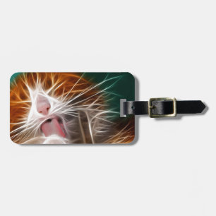 Étiquette À Bagage chat chaton minous mignon animal familier ronron m