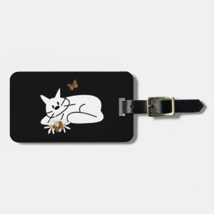 Étiquette À Bagage Chat de griffonnage