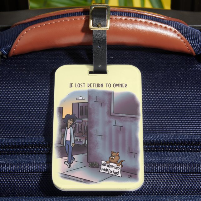 Étiquette À Bagage Chat mendiant (Insitu Rectoal 2)