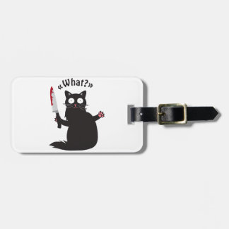 Étiquette À Bagage Chat Quel Amusant Chat Noir Chemise Amusant Chat M