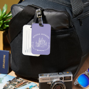 Étiquette À Bagage Château - un design classique