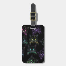 Chats cool sur Noir ! Balise Bagage pour chats mul