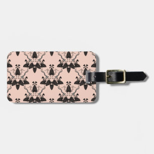 Étiquette À Bagage Chats et casserole Damask Look Motif