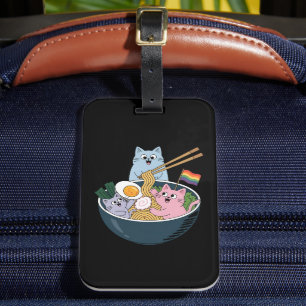 Étiquette À Bagage Chats Ramen Arc en ciel LGBTQ Gay Lesbian Pride Al