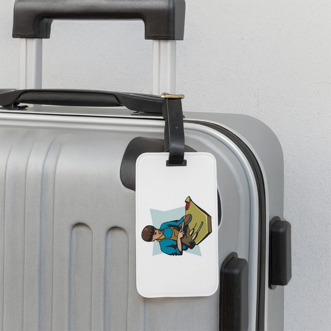 Étiquette À Bagage Chaussure de réparation Cobbler Vintage Shoemaker (Créateur téléchargé)