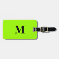 Chaux fluorescentes Vert Colorful Monogrammes Nom