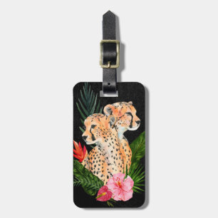 Étiquette À Bagage Cheetah Bouquet