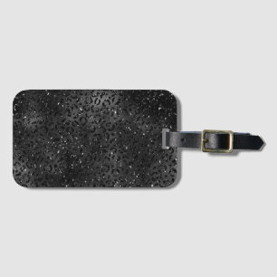 Étiquette À Bagage Cheetah noir léopard peau Imprimer Motif animal