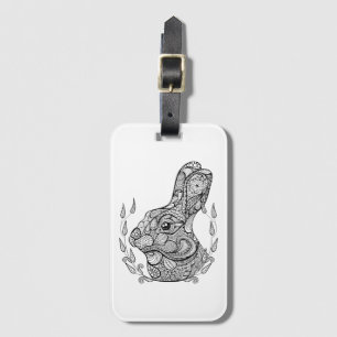 Étiquette À Bagage Chef inspiré de lapin en guirlande