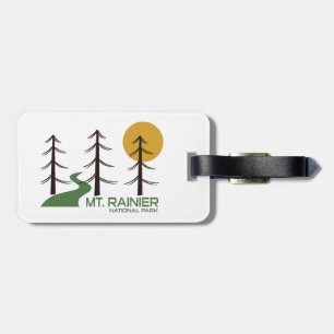 Étiquette À Bagage Chemin du parc national du Mont-Rainier