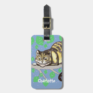 Étiquette À Bagage Cheshire Chat basé sur Tenniel