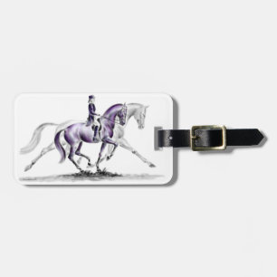 Étiquette À Bagage Cheval Dressage en Trot Piaffe