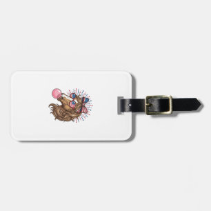 Étiquette À Bagage Cheval Patriotique Bubble Gum Vintage Vector T-Shi