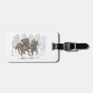 Étiquette À Bagage Chevaux de course Galloping