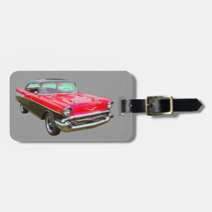 Étiquette À Bagage Chevrolet Bel Air Classic Car 1957