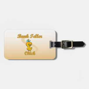 Étiquette À Bagage Chic de vendeur de banque