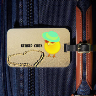 Étiquette À Bagage Chick à la retraite, design populaire,