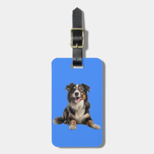 Étiquette À Bagage Chien berger australien vivant  
