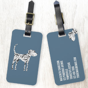 Étiquette À Bagage Chien dalmate amusant