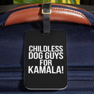 Étiquette À Bagage Chiens sans enfants pour Kamala 2024 Vote Harris