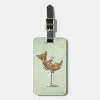 Chihuahua en verre de cocktail