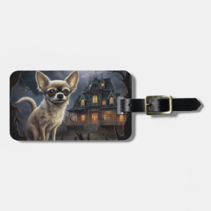 Étiquette À Bagage chihuahua Halloween Épouvantable