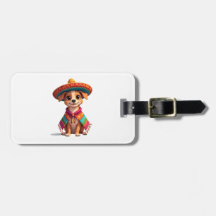 Étiquette À Bagage Chihuahua Mexique Cinco de Mayo Chien Drôle (4