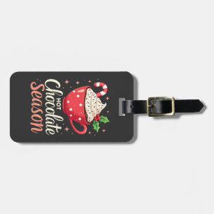 Étiquette À Bagage Chocolat chaud saison Amateurs de Noël
