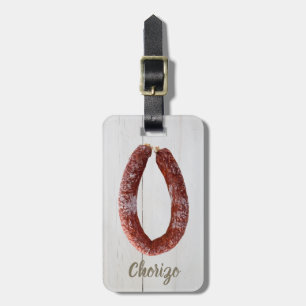 Étiquette À Bagage Chorizo Saucisson