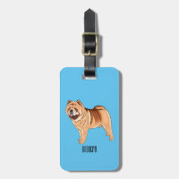 Chow Chow dog cartoon